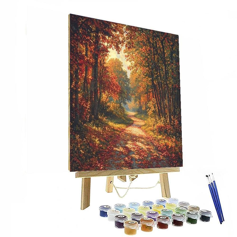 Millais Inspired Silent Autumn Afternoon  Paint By Numbers