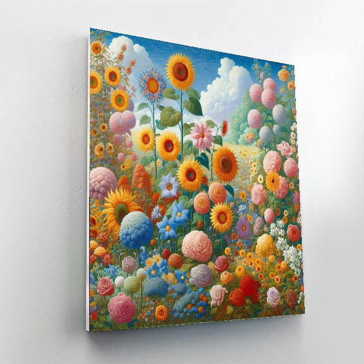 Charming Floral Fantasia Paint By Color