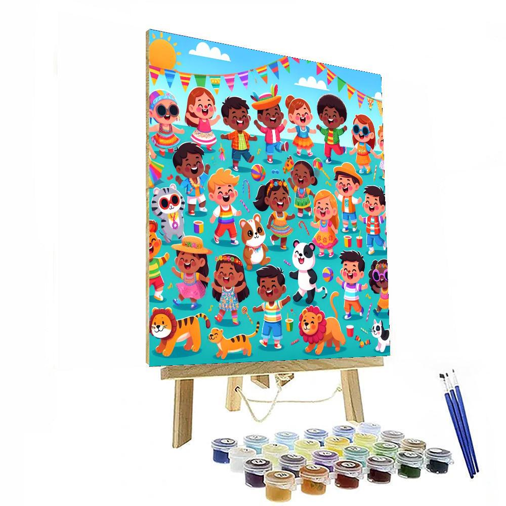 Fabulous Festival Of Friends DIY Paint By Numbers