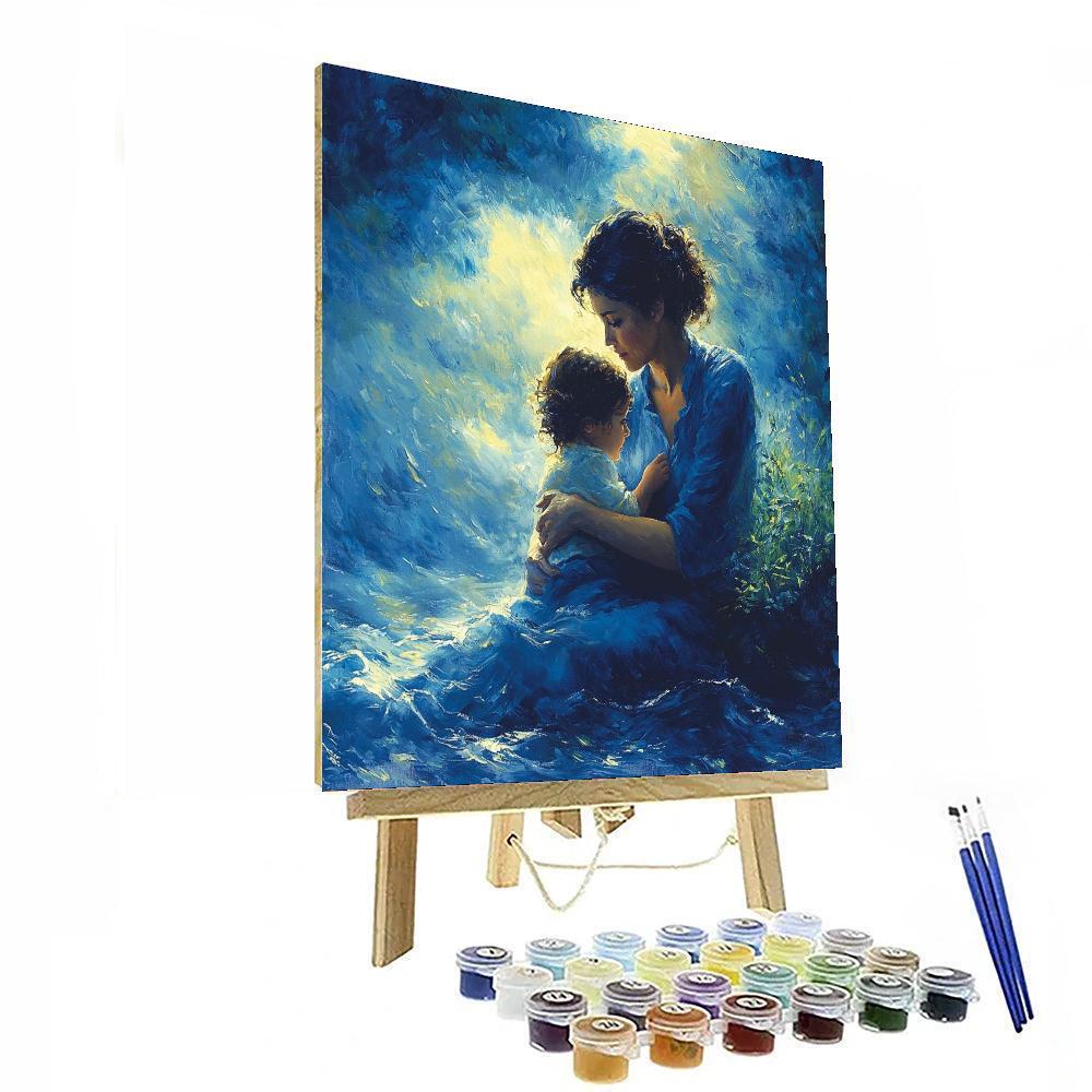 The Comfort Of Mom Number Painting
