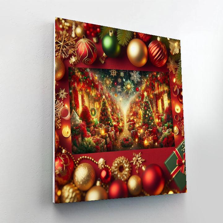 Christmas Joyful Celebration Paint By Numbers Art