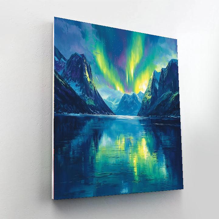 J.M.W. Turner Inspired Reflections Of The Aurora  Number Painting