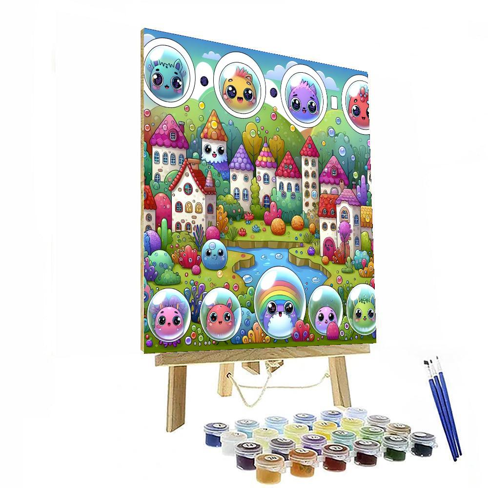 Bubble Town Numbered Painting Kits