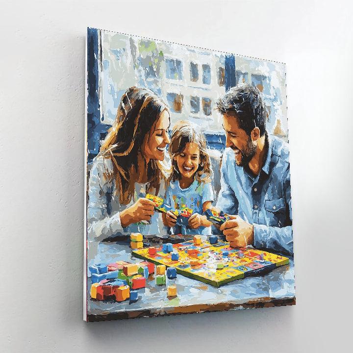 Love On A Rainy Day Number Painting