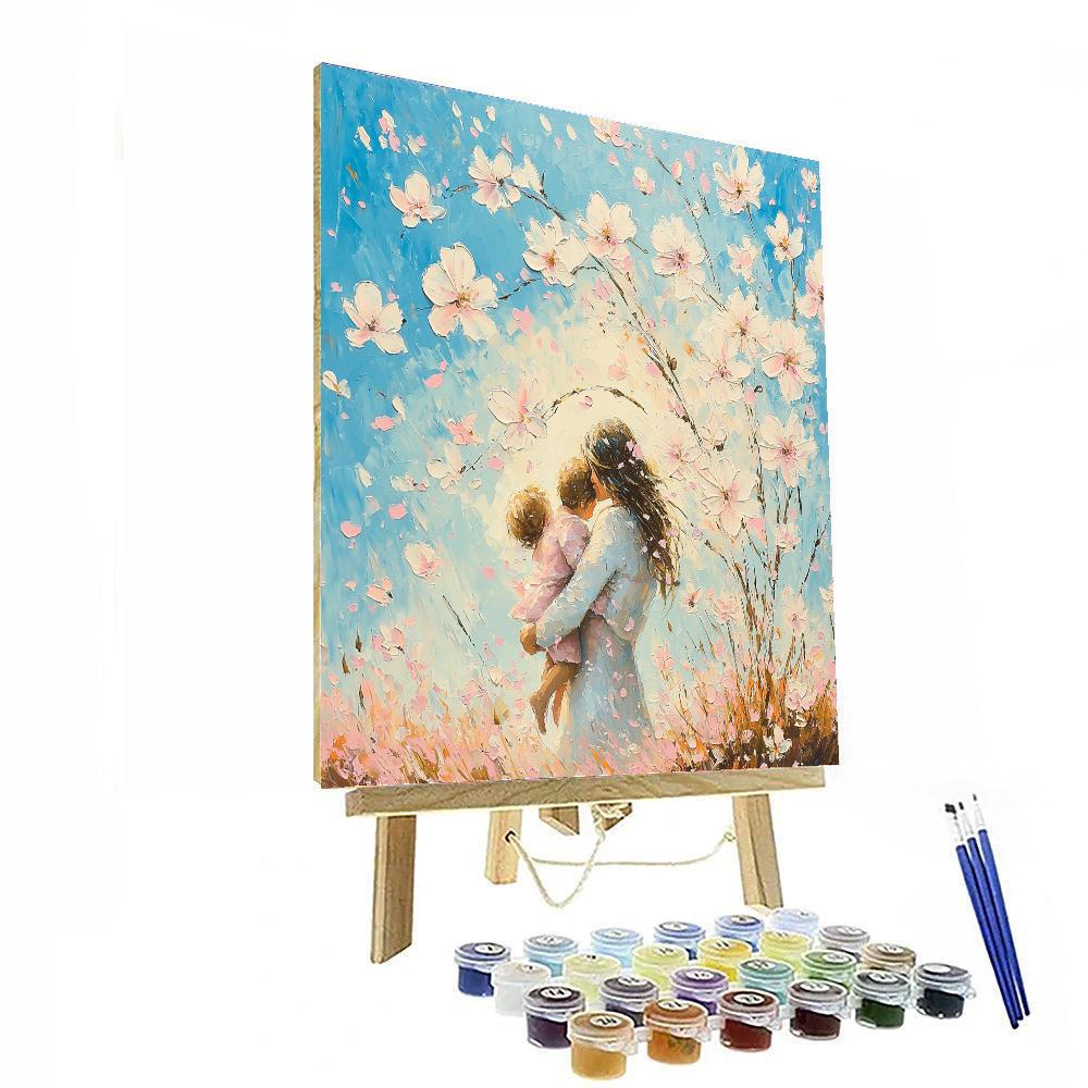 Hugs Under The Blossoms Numbered Painting Kits