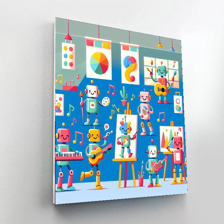 Creative Robot Art Numbered Painting Kits