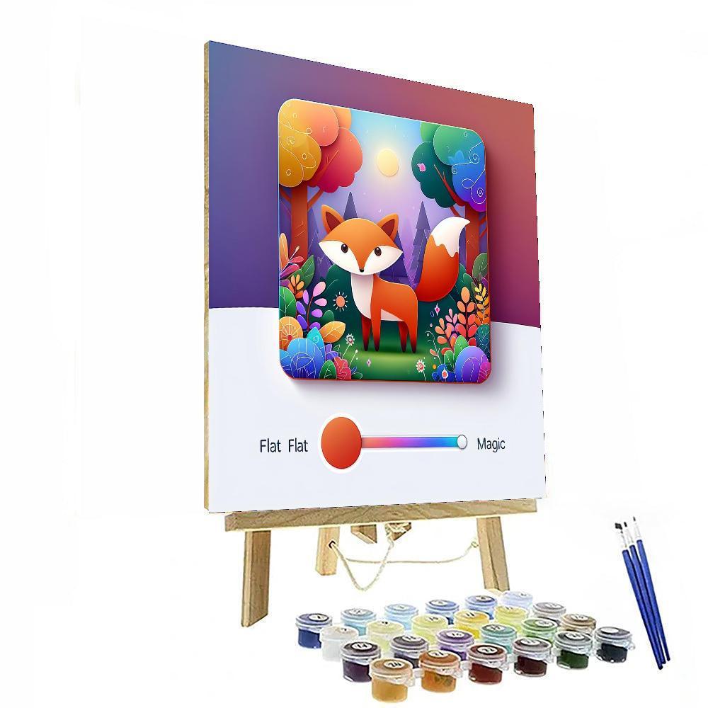 Magical Woodland Fox Painting By Numbers Kit