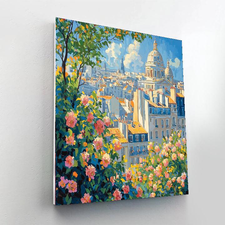Édouard Manet Inspired Blooming City Life  Number Painting