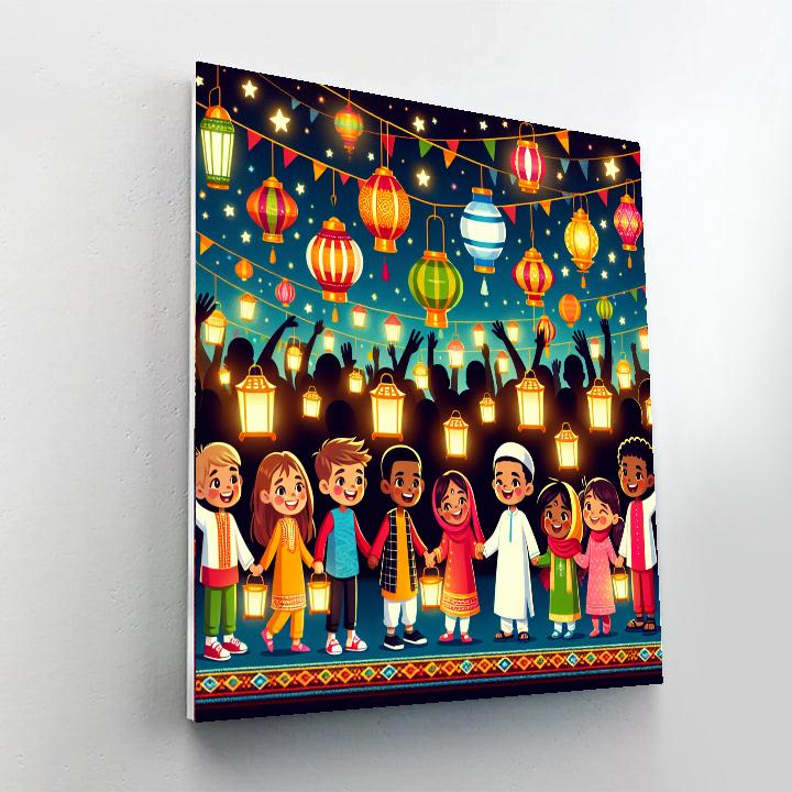 Cultural Festival Of Lights Number Painting