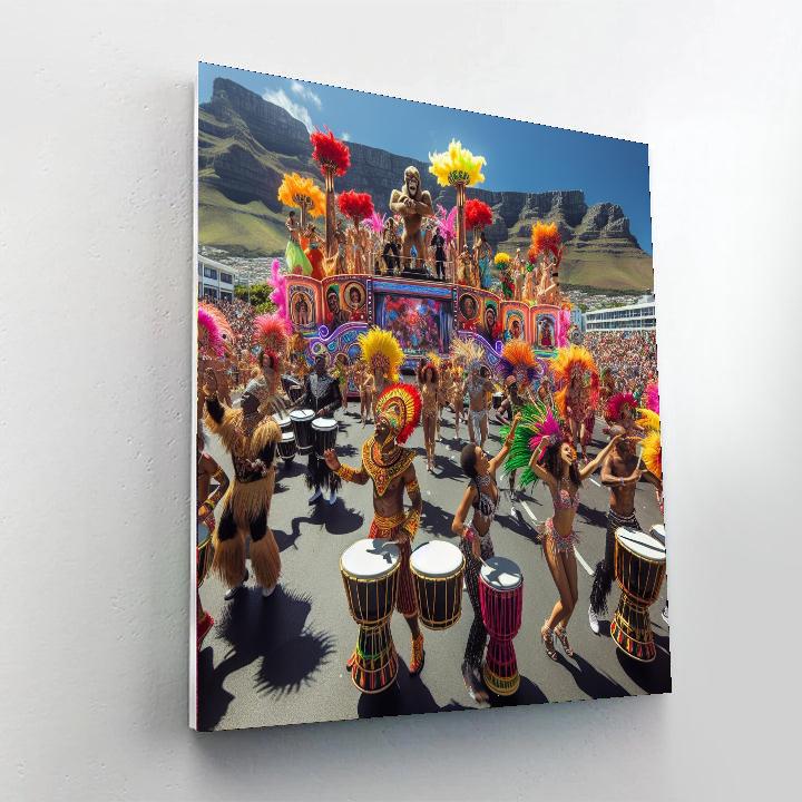 Cape Town Carnival - South Africa Number Painting
