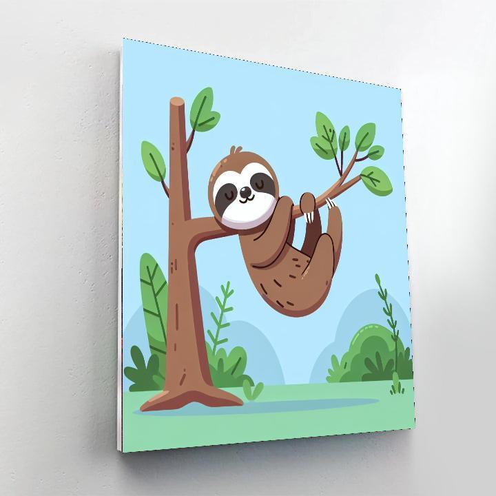 Spirited Sloth Paint By Color
