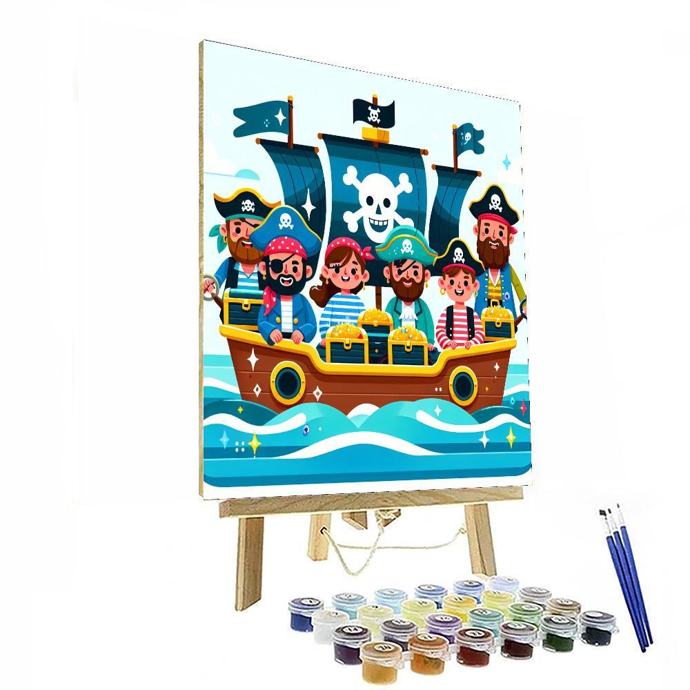 Adventure At Sea With Pirates Paint By Numbers Kits