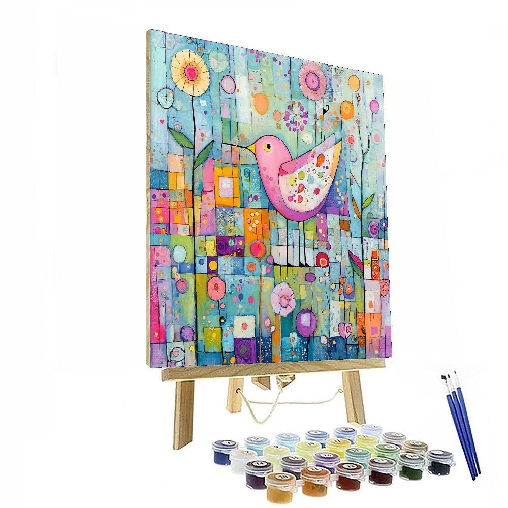 Paul Klee Inspired Melody In Abstraction  Paint By Number