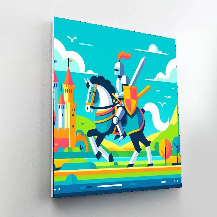 Knight's Quest For Glory Paint By Numbers