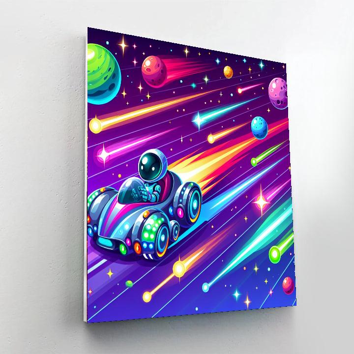 Galactic Star Racer Painting Number Kit