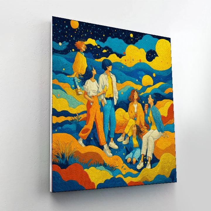Henri Matisse Inspired Friends Beneath The Stars  Paint By Number