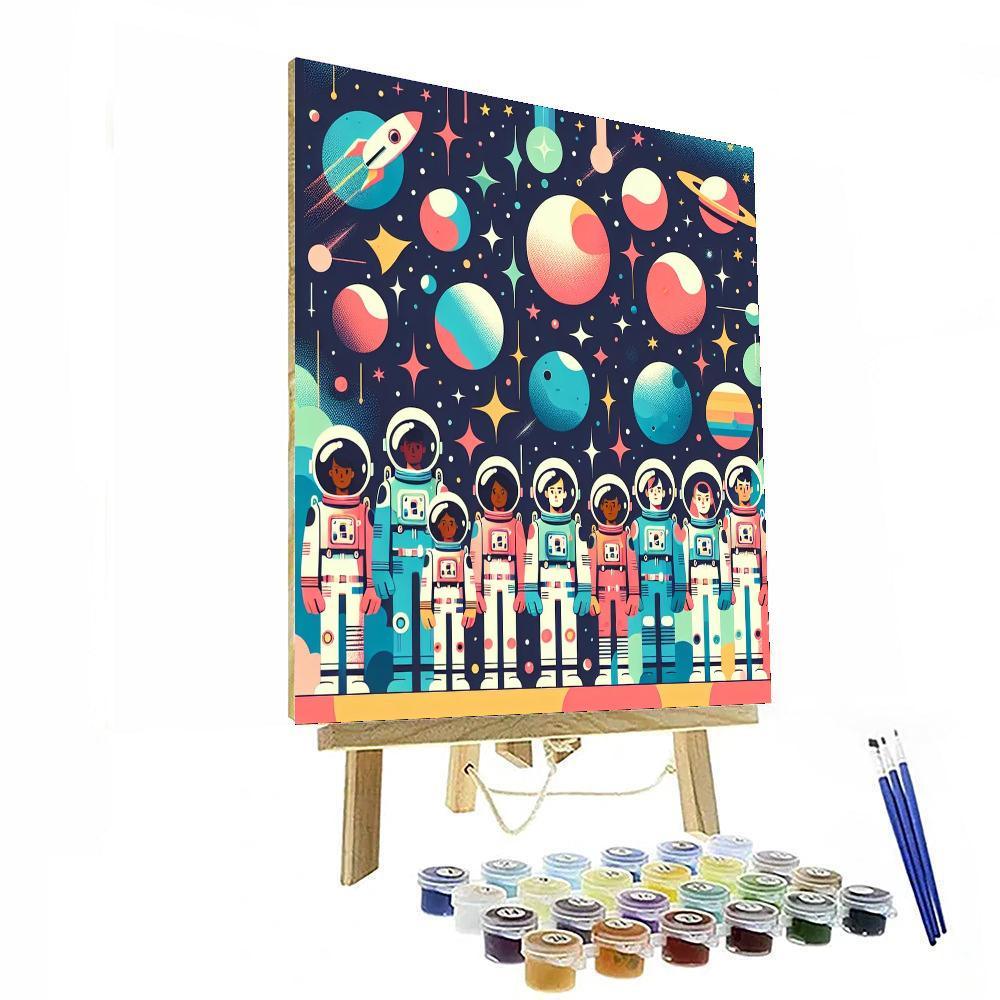 Space Cadet Mission DIY Paint By Numbers