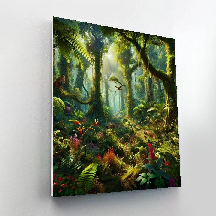 Lush Rainforest Expedition Paint By Color