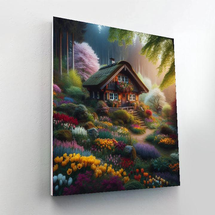 Cottage Springtime Paint By Numbers