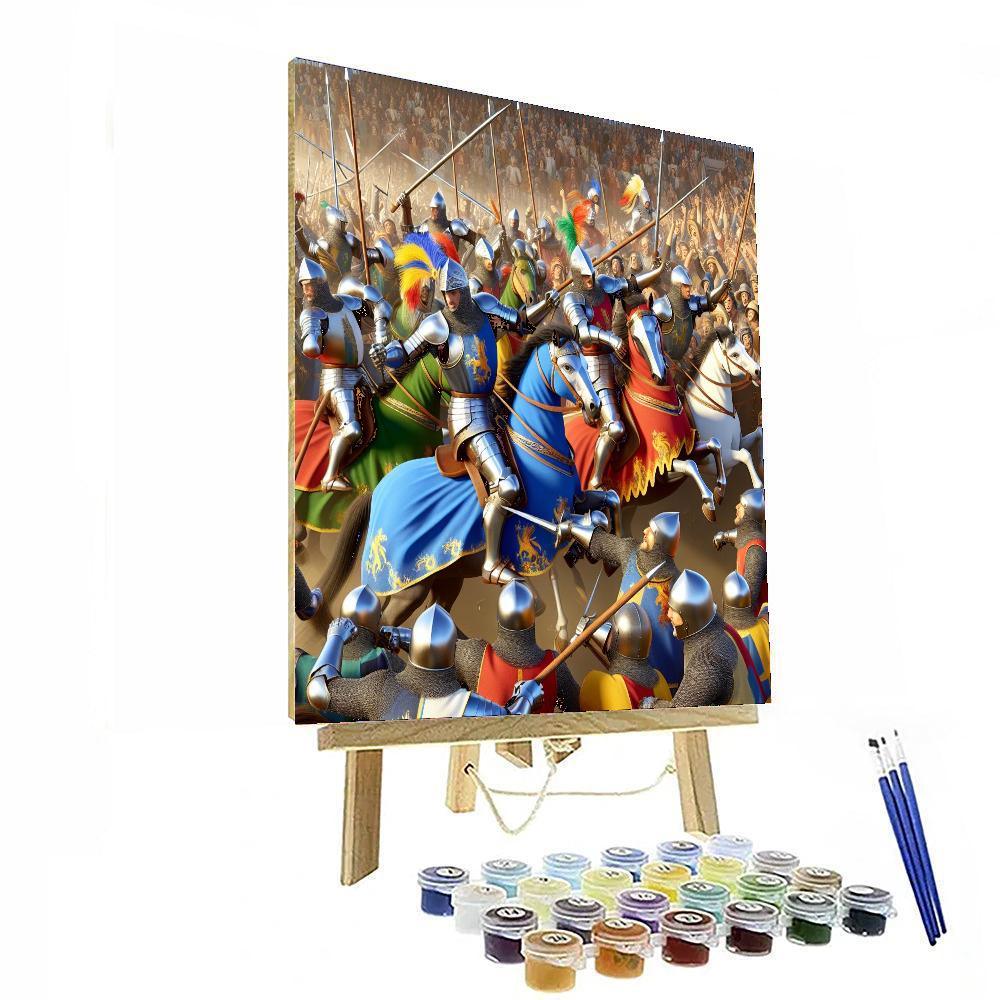 Medieval Tournament Festivity Painting By Numbers Kit