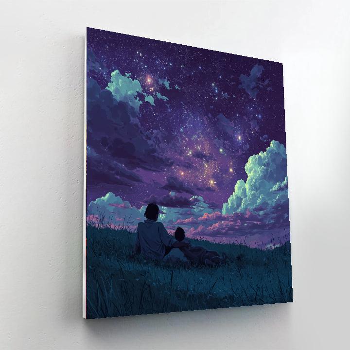 Starry Dreams Of A Mother Paint By Number