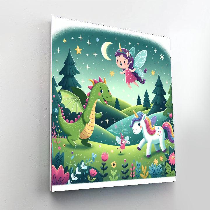 Charming Fairy Tale Creatures Numbered Painting Kits