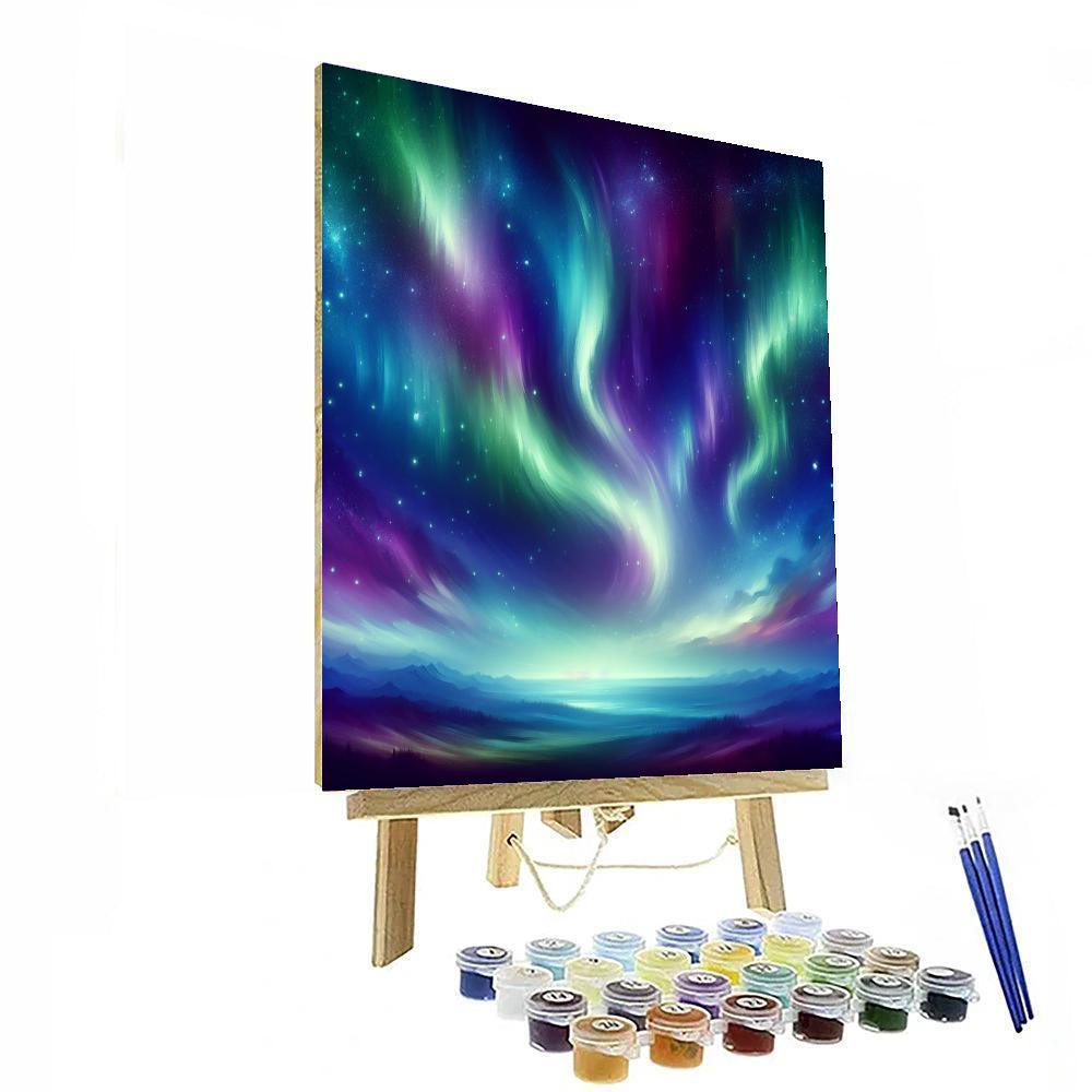 Northern Lights Mystery DIY Paint By Numbers