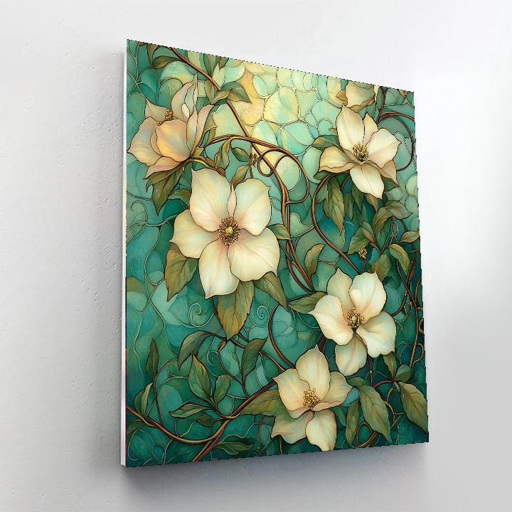 Alphonse Mucha Inspired Eternal Garden Of Serenity  Paint By Numbers Kits