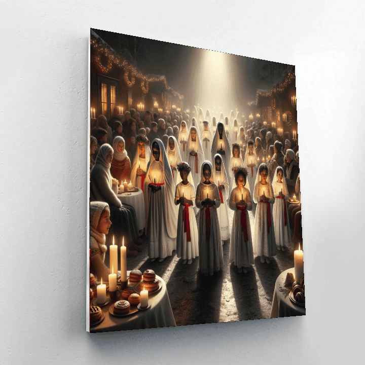Feast Of St. Lucia - Sweden Paint By Color