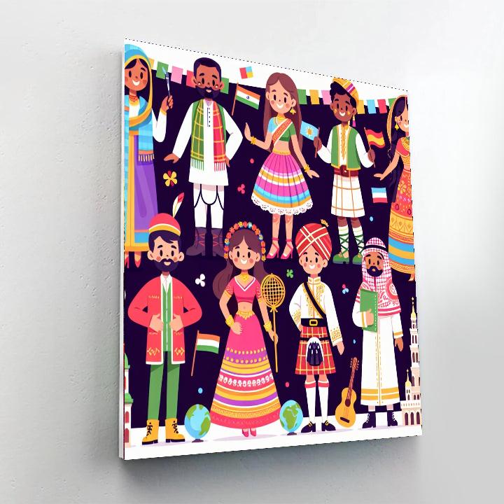 Celebration Of Cultures Paint By Color