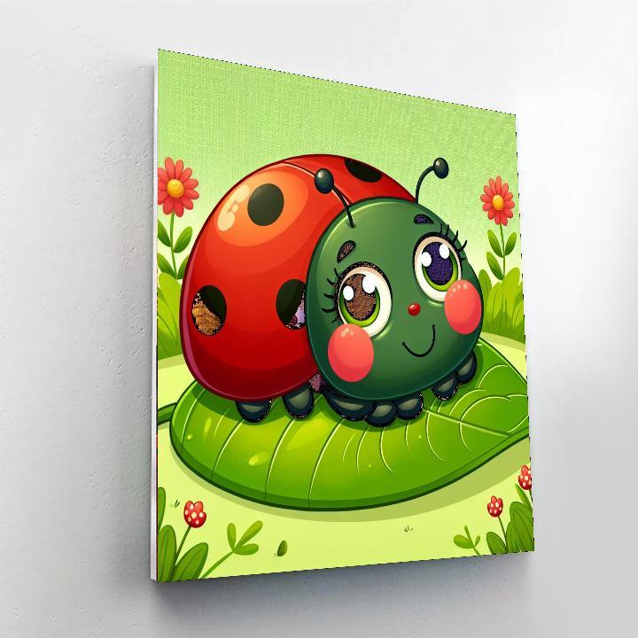 Lovable Ladybug Paint By Color