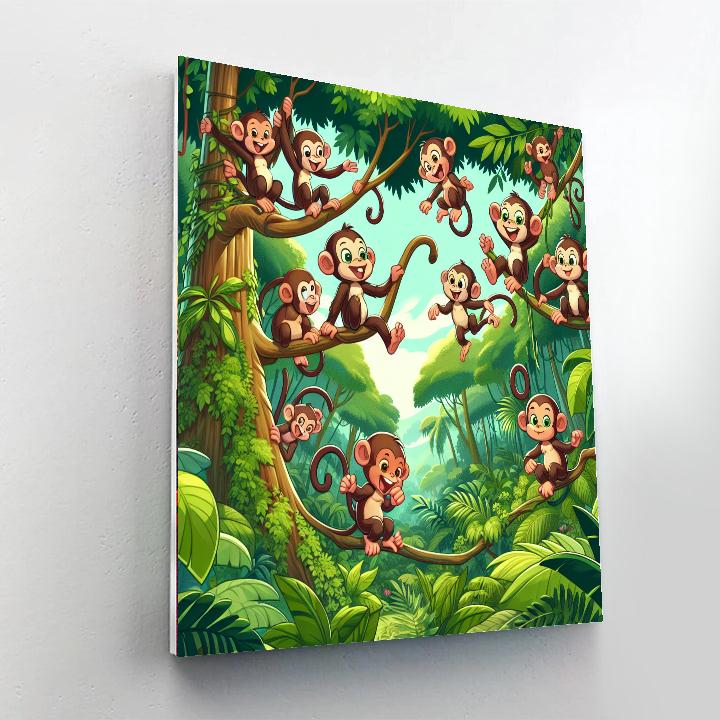 Tropical Treetop Trek Numbered Painting Kits