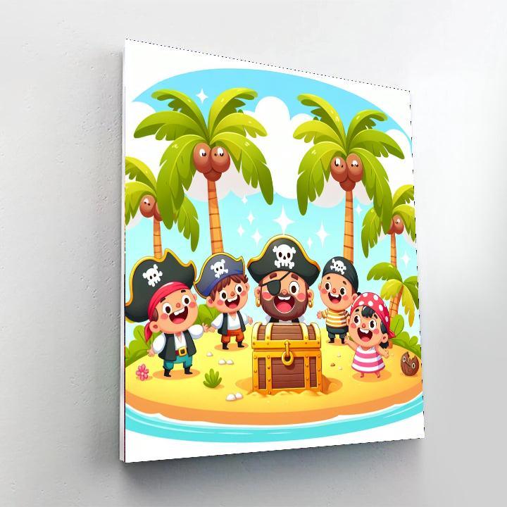 Treasure Hunt On The Island Paint By Number