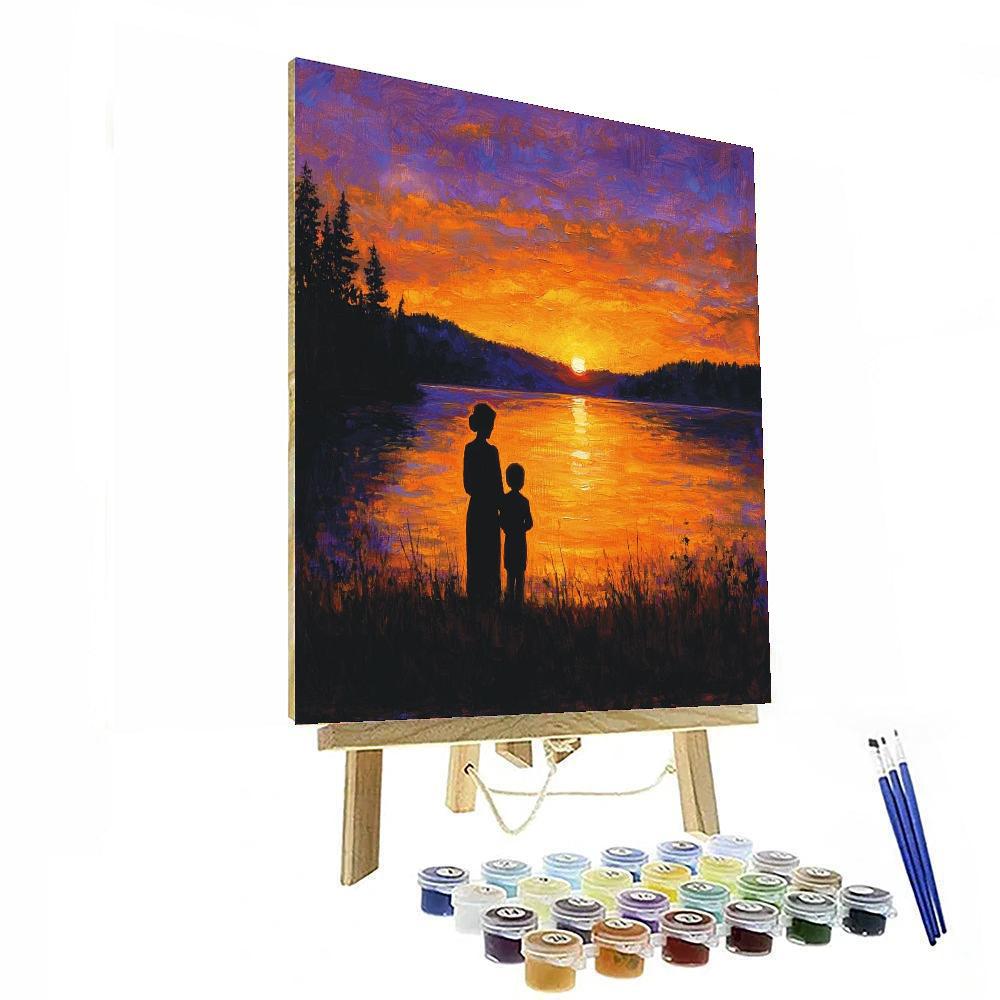 Evening Glow Of Love Numbered Painting Kits