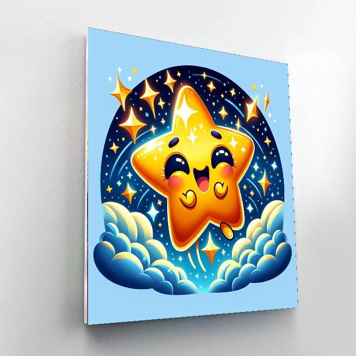 Giggles The Dancing Star DIY Paint By Numbers