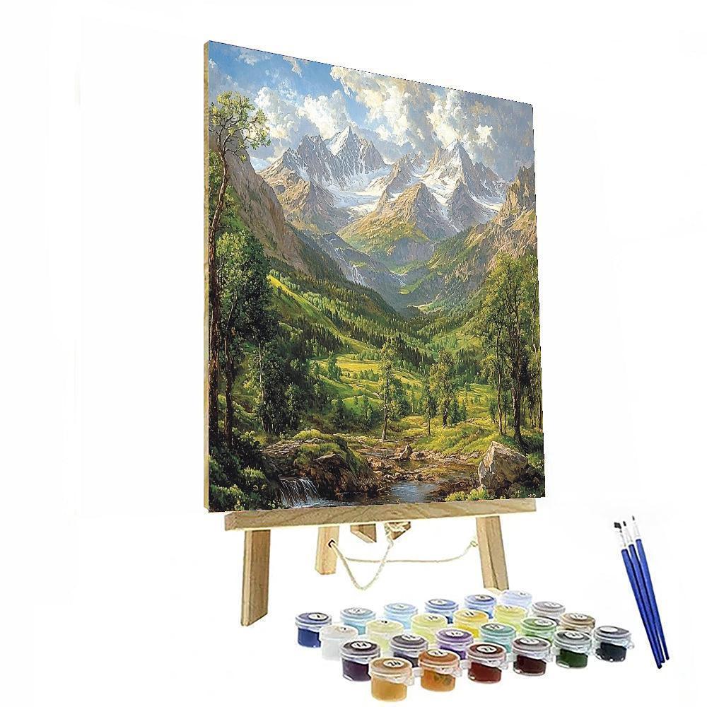 Albert Bierstadt Inspired Timeless Wilderness  Painting By Numbers Kit