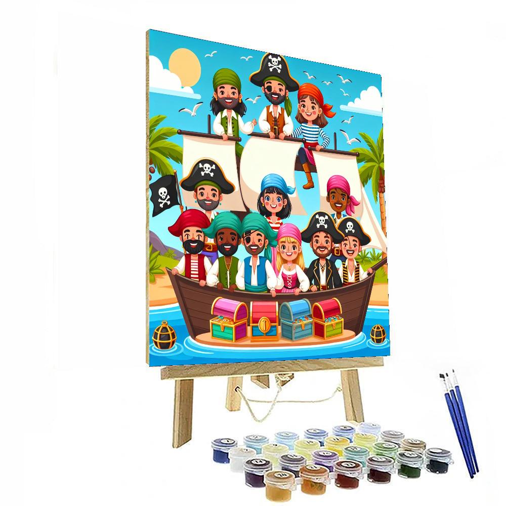 Adventurous Pirates Ahoy Paint By Numbers Art