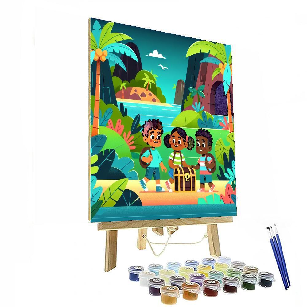 Mystery Of The Lost Island Painting Number Kit