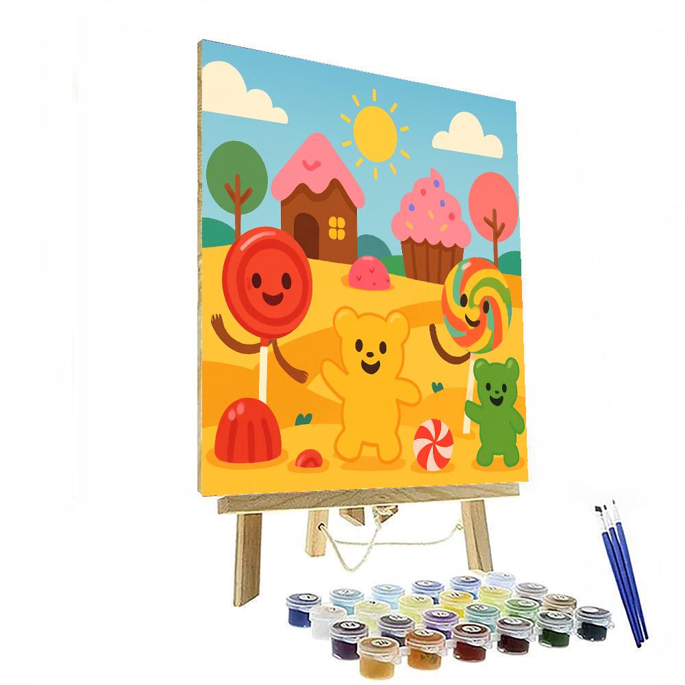 Cheerful Candy Kingdom DIY Paint By Numbers