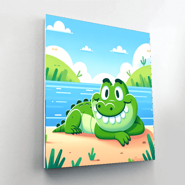 Colorful Crocodile Paint By Numbers Kits