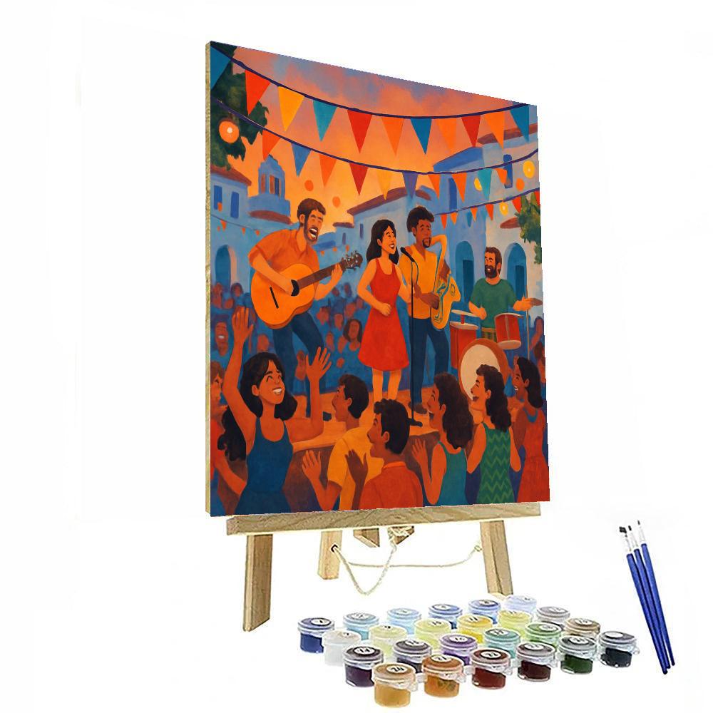 Wandering Music Festival - Greece Painting Number Kit