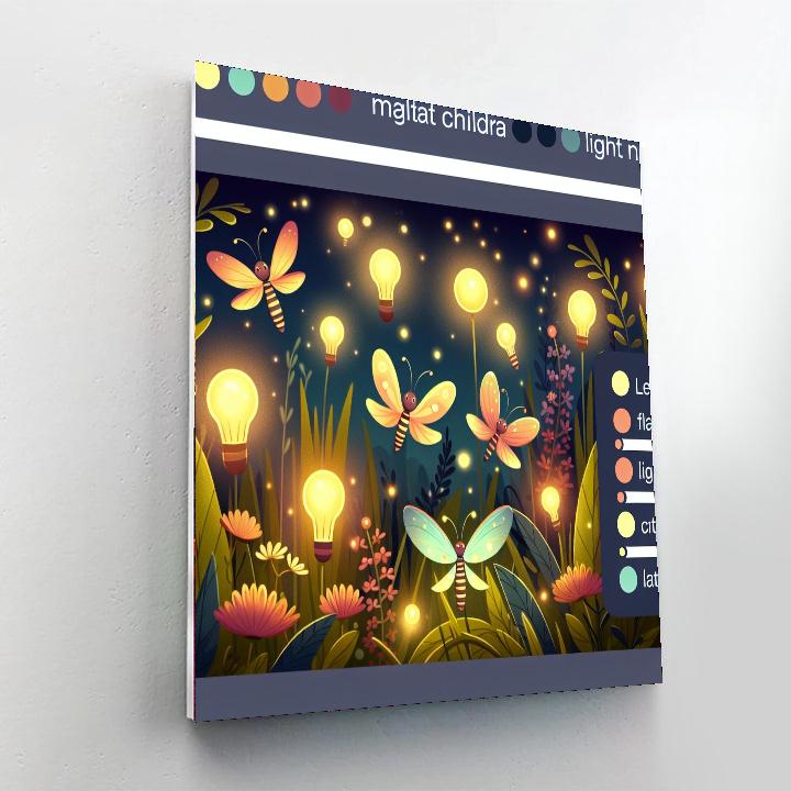 Funky Firefly Festival Paint By Color