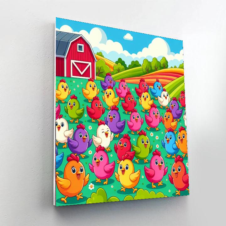 Cheery Chicken’s Farm Fest Paint By Numbers