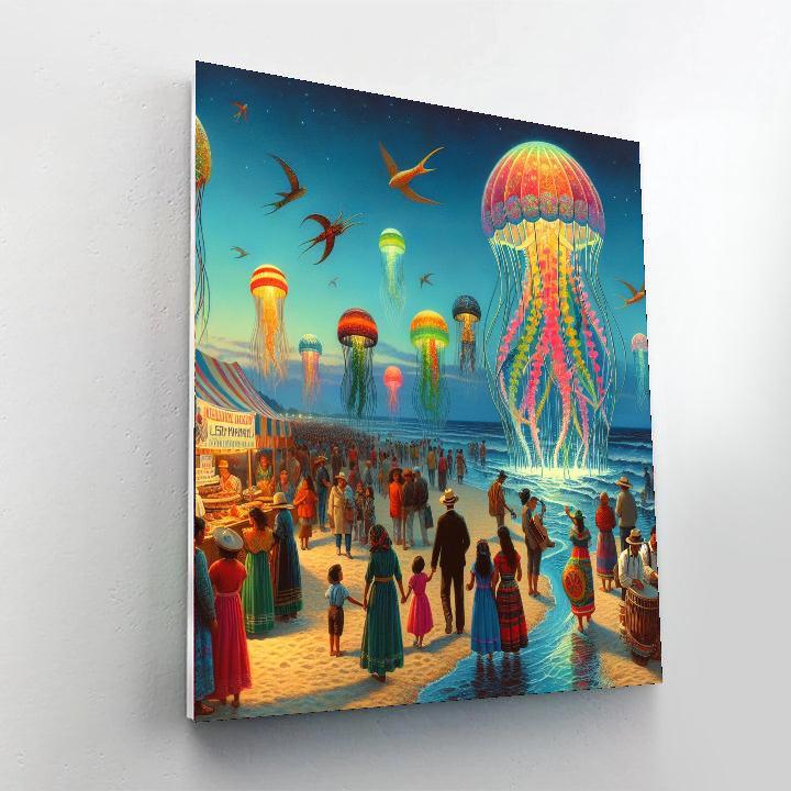 Jellyfish Festival - Portugal Paint By Numbers