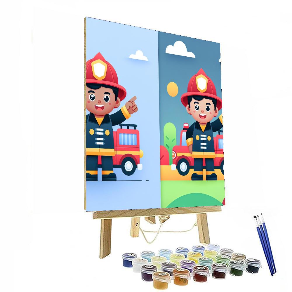 Friendly Firefighter Mission Numbered Painting Kits