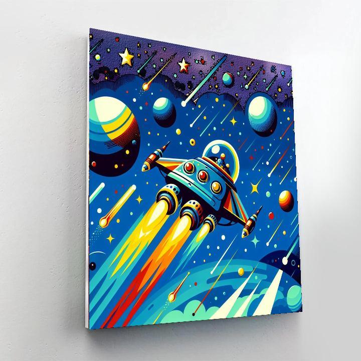 Soaring Spaceships Numbered Painting Kits