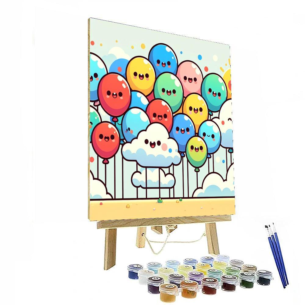 Sunny Balloon Fiesta Paint By Color