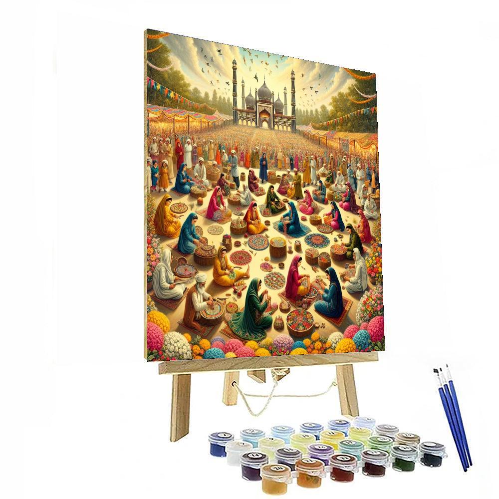 Tulle Festival Number Painting