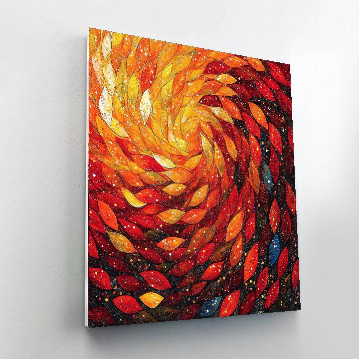 Georges Seurat Inspired Autumn Tapestry  Painting Number Kit