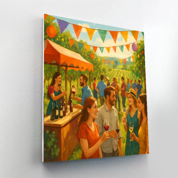 La Fête Des Vins - France Numbered Painting Kits
